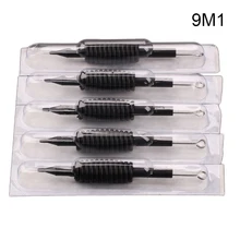 GUCCTA 9M1 30 Pc черные одноразовые насадки для тату трубки с иглы в ассортименте кремния 3/"(19 мм) для пистолет для татуировки комплект держателей