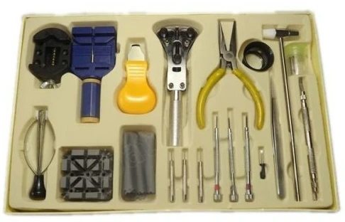 

20pc Watch Link Remover Repair Set Kit Tools Zip Case Battery Opener Screwdriver