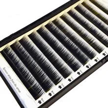 Соблазнительное наращивание бровей естественные кудри черный микс 5-8 мм