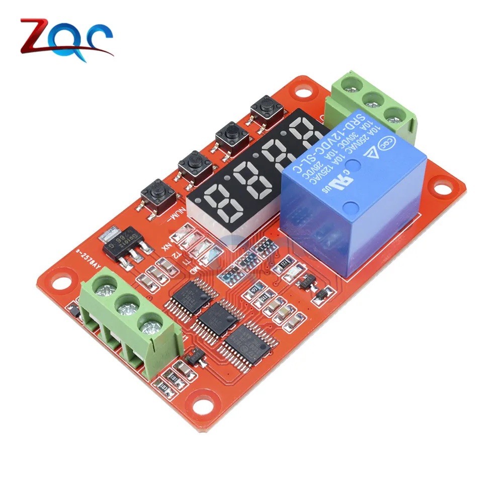12V DC Многофункциональное реле с автоматическим замком задержка цикла ПЛК модуль