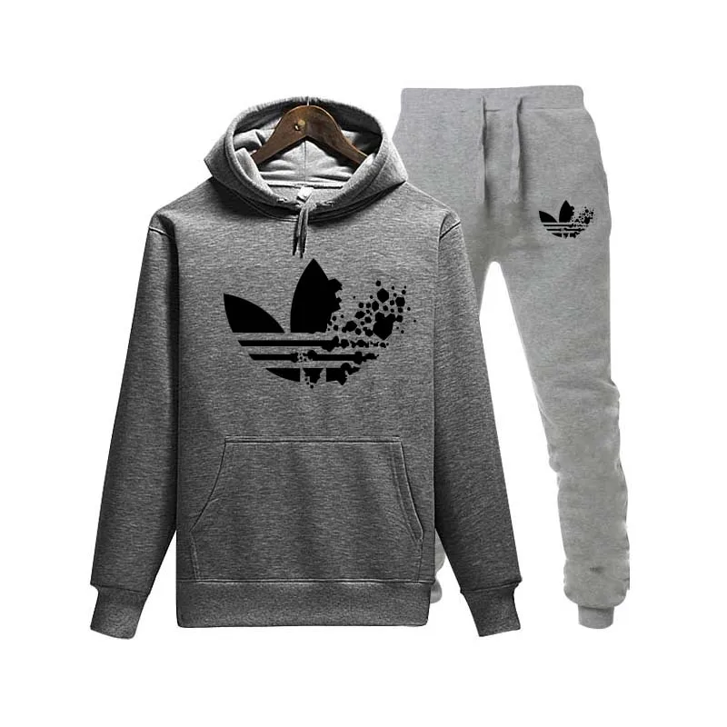 A DI Hoodie Sweatshirt Men/Women New Fashion Hoodies Sweatshirts+Sweatpants Suits 2019 Autumn Winter Warm Fleece Hooded Pullover