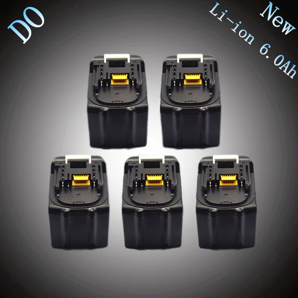

5PCS New Spare Rechargeable Lithium Ion 6000mAh Replacement Power Tool Battery for Makita 18V BL1830 LXT400 194205-3 194230-4