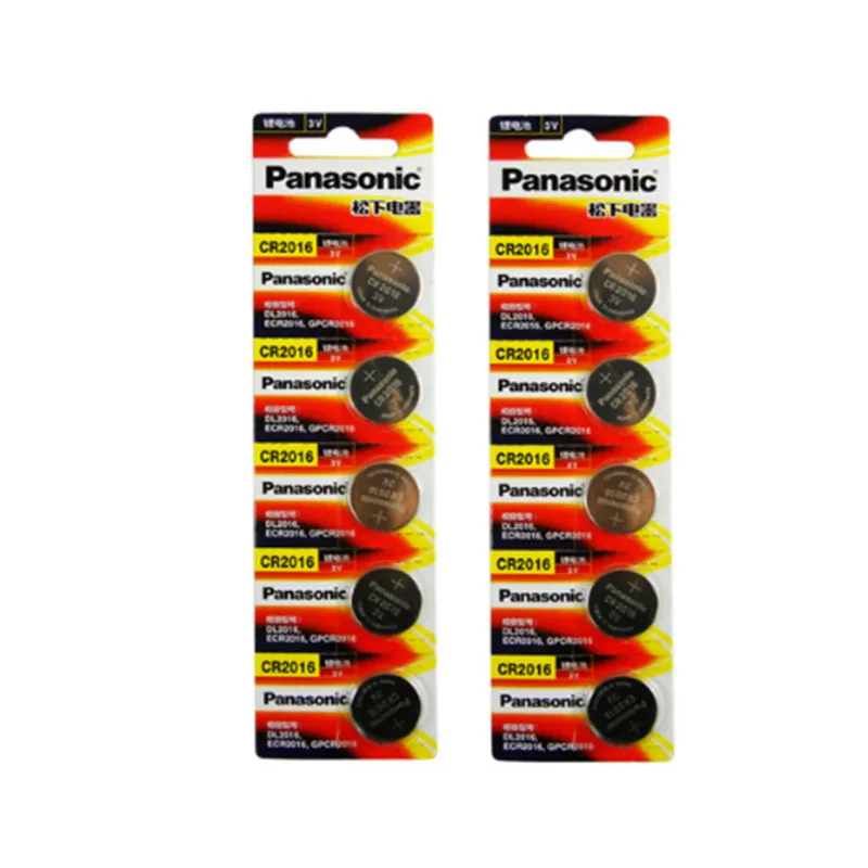 

10pcs original brand new battery for PANASONIC cr2016 3v button cell coin batteries for watch computer cr 2016