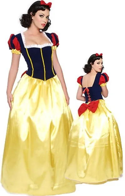 

FREE PP Adult Snow White Princess Fancy Dress Costume Fairy Tale Storybook Ladies Plus Size S-6XL