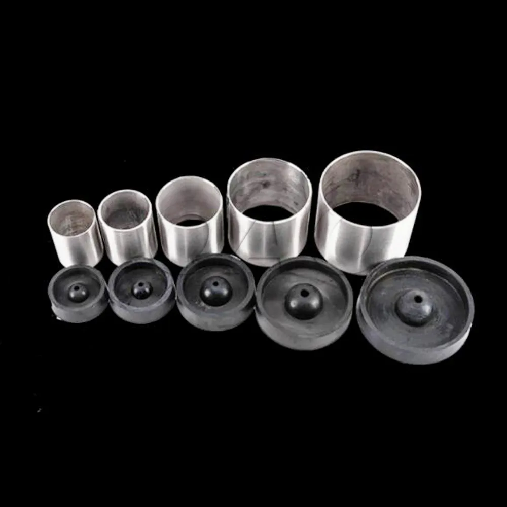 

5 pcs/lot 5pcs Dental Lab Round Casting Rings Formers with Base Wax Investment Rubber Sillicon Ring Plastic AS PICTURE SHOWN