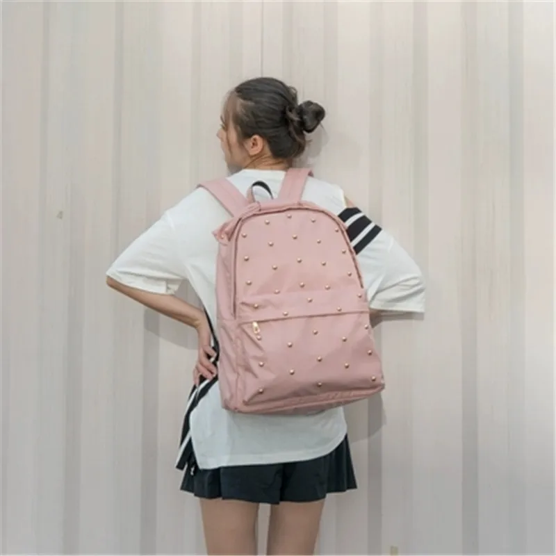 

Milk bear 2019 new style women travel backpack travel bag oxfoord cloth backpack for girls pink bag