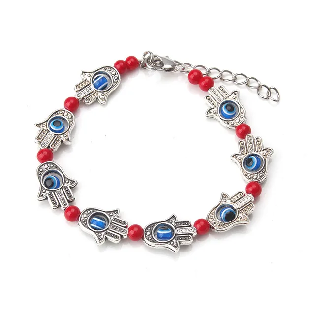 EVIL EYE 2017 new fashion 1pc red/blue bracelet evil eye round trendy