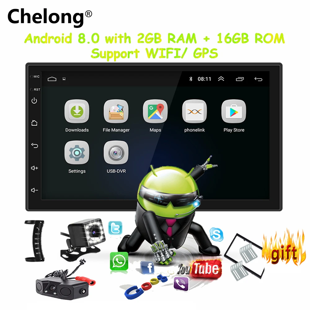Android 8 0 Universal Car Radio 2 Din Car Radio Gps Android 2gb Ram Android 8 0 Universal Car Radio 2 Din Car Radio Gps Android 2gb Ram