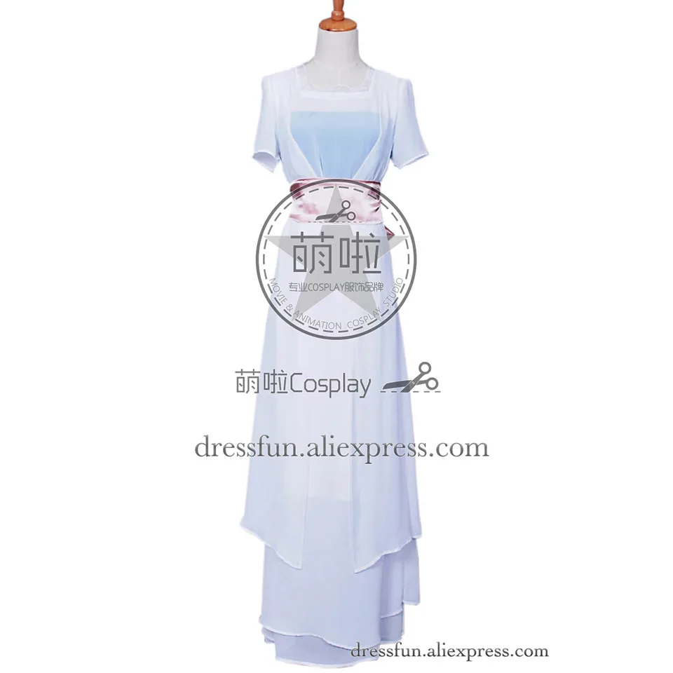 Titanic Rose White Party Dress Costume Chiffon Gown Suit High Quality Halloween Titanic Rose White Party Dress Costume Chiffon Gown Suit High Quality Halloween