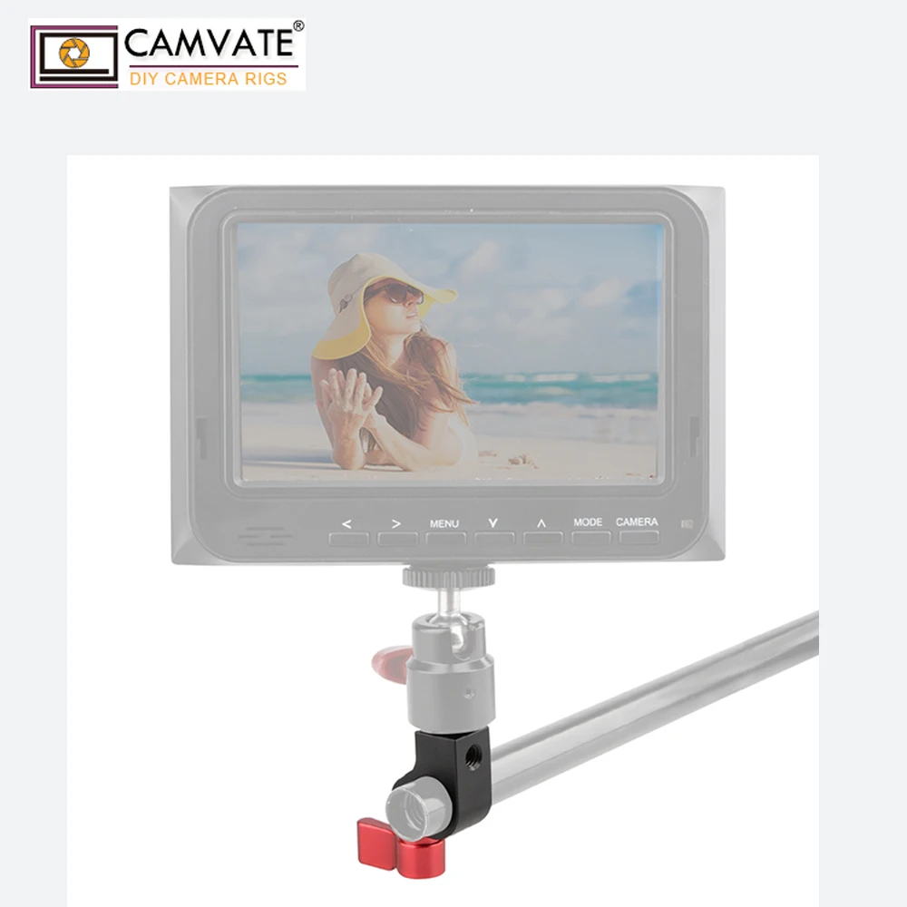 CAMVATE 15 мм стержень зажим (красный 2 Pack) C1781 камера фотография Аксессуары|Аксессуары