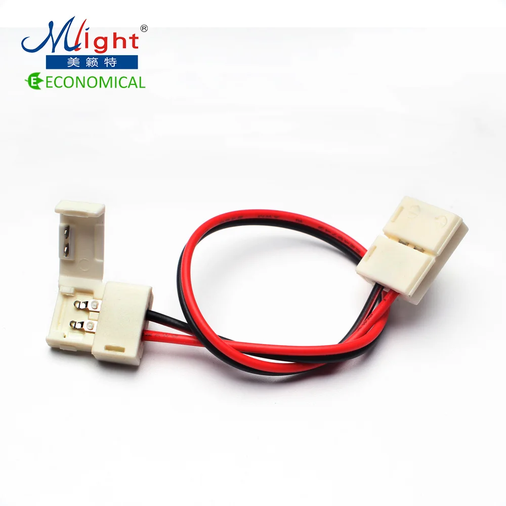 5 pcs 10mm Single Color 12V LED Strip Light Connector Double Terminals