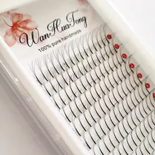 HBZGTLAD 4D русские объемное наращивание ресниц короткий стержень предварительно сделанные вентиляторы ресниц индивидуальные наращивания