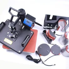 7в1 комбинированная машина сублимационной передачи тепла для кружки для футболок кепок печать рисунка шляпа пластина сублимационный принтер для кружек