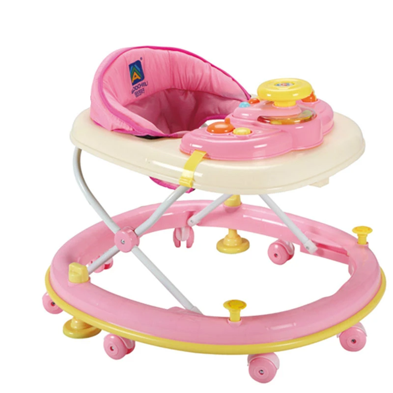 

2017 Hot Sale Children Baby Walker Toddler Infant Walking Learning Car Multi-functional Step Car Foldable Music Toys Walker