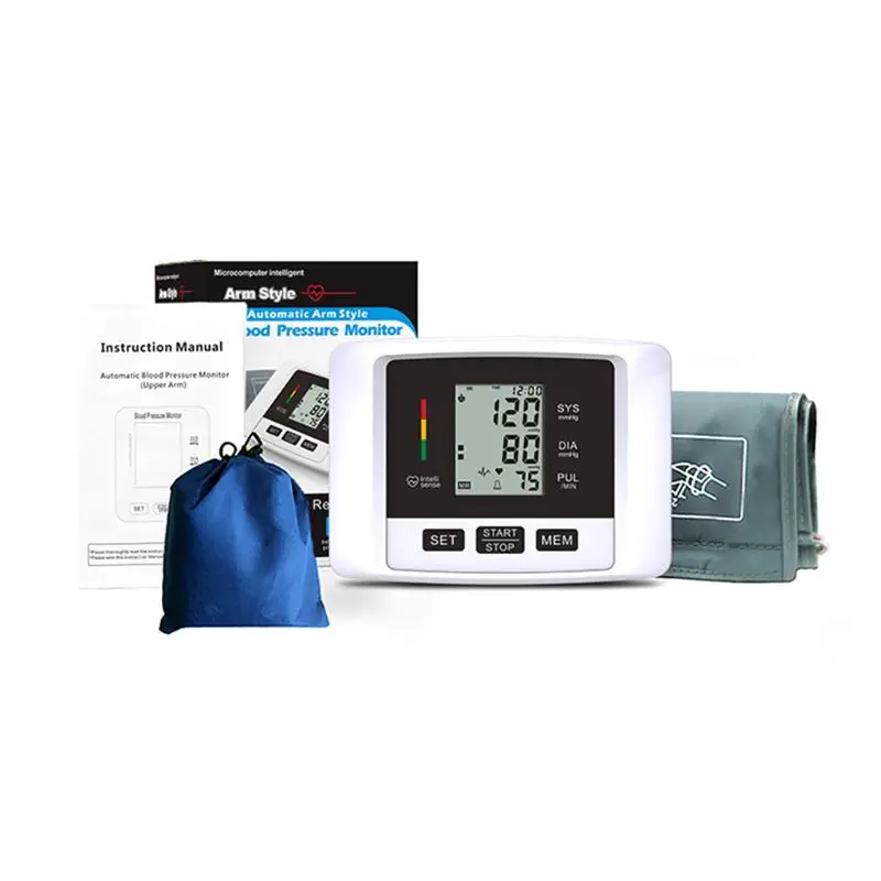 

Digital LCD Upper Arm Blood Pressure Monitor Machine for Home Health Care Measuring Automatic