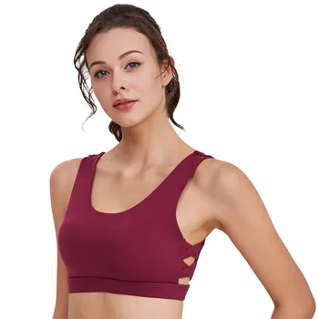 

Fitness Clothing For Women Shoulder Strap Sports Underwear Yoga Bra Female Running Seamless Vest Sport Bodice Gym Tank Tops