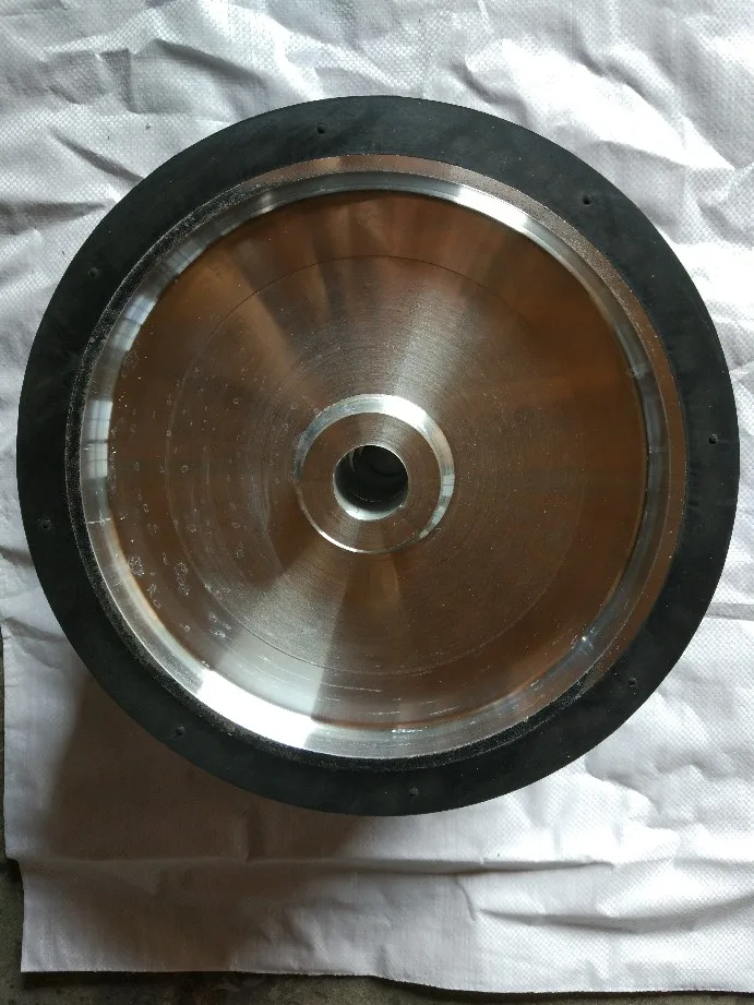 

300*50mm Flat Rubber Wheel Belt Sander Polisher Wheel Dynamically balanced Sanding Belt Contact Wheel