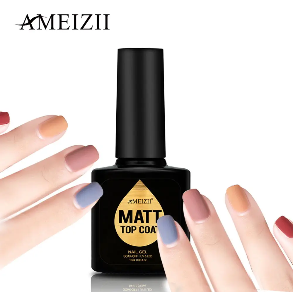 AMEIZII Gel Nail Polish Matte Top Coat Nail Art Uv Gel For Nail Manicure Easy Cleaning Gel Varnish