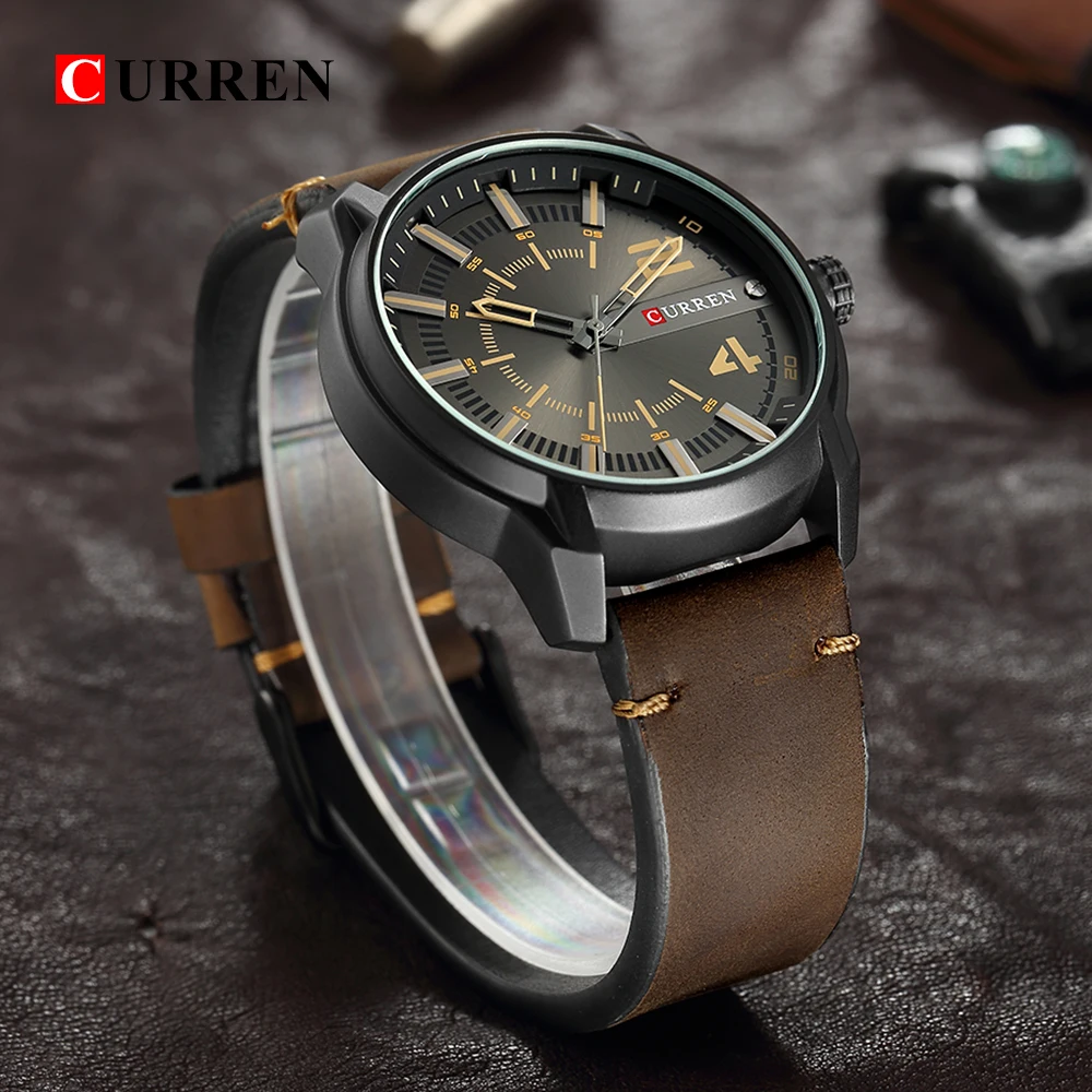  CURREN 8306 Watch Sports Men Watches Top Brand Luxury Famous Military Male Wristwatch Mens Clock Ma