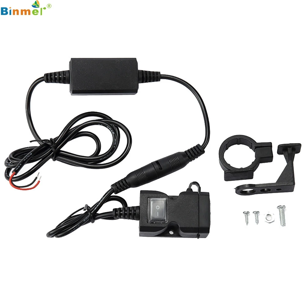 Binmer 2019 универсальный мобильный телефон для мотоцикла USB зарядное устройство