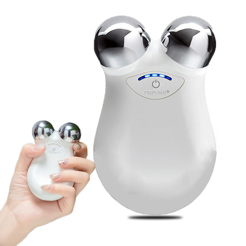 

Microcurrent facial electric roller Massager Skin Lift Tightening Machine reflexology Spa Face Beauty Massage USB Charging