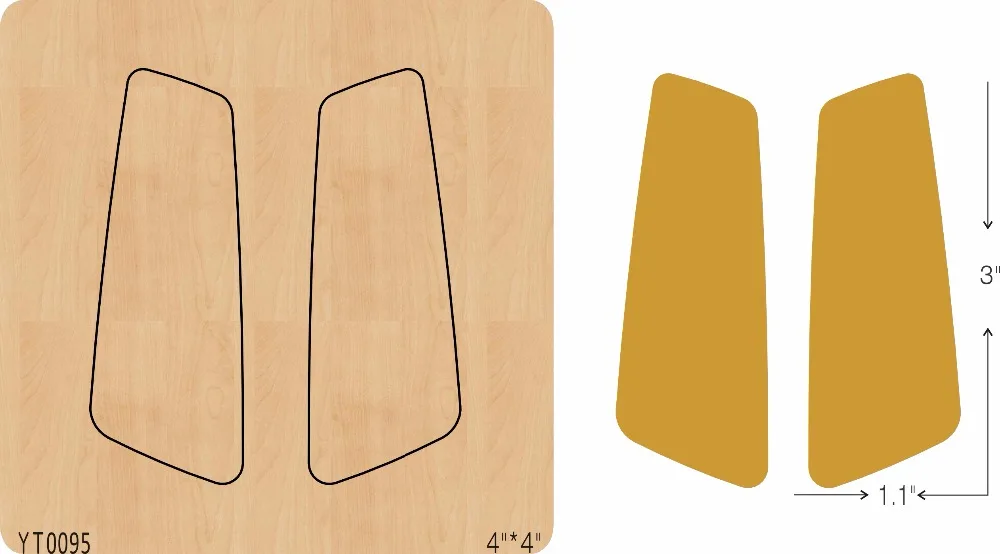 

Eardrop-13 DIY wooden die/cutting tool die/ Scrapbook mold/YT0095