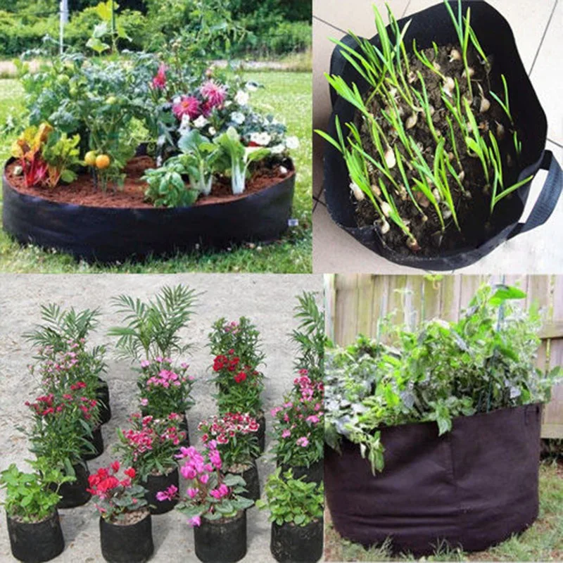 Горшок из ткани горшок для растений контейнер для проращивания Горячий 7 размеров черный утолщение растут сумки для инструментов садовые горшки товары для огорода