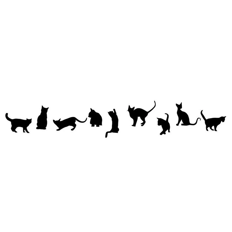 Cats Wall Stickers Art Decals Mural Wallpaper Decor Home Room DIY