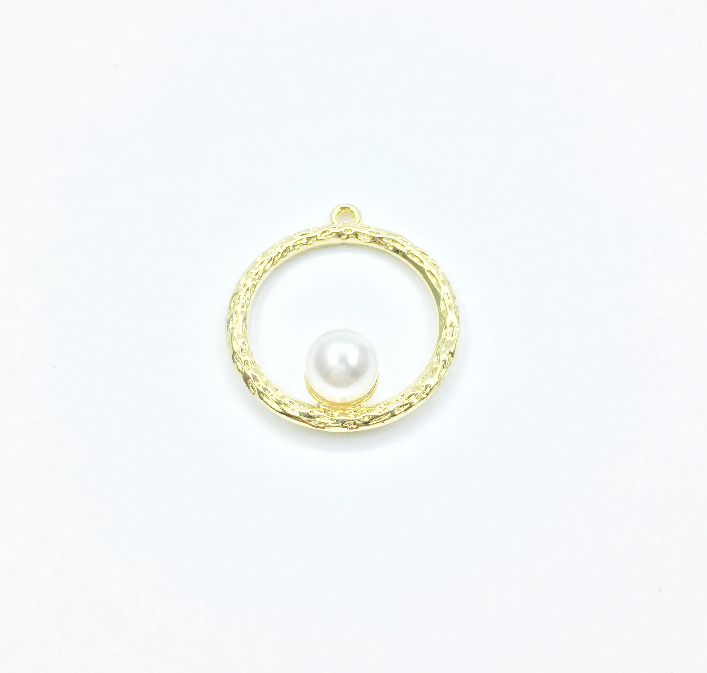 

Eruifa 10pcs 26mm Nice Pearl Zinc Alloy Charms Pendant necklace,earring jewelry DIY handmade Gold