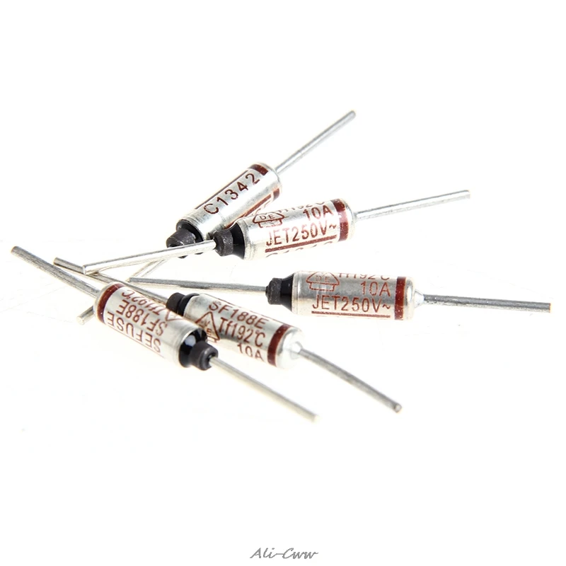 

Temperature Mini Fuse 250V 10A Thermal Metal Shell 192 Degree Temp Micro Cut
