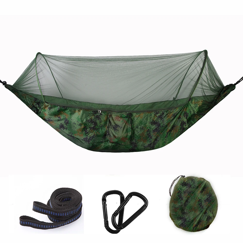 

Smart Outdoor Hammock Camping Automatic Openning Mosquito Nets Hammocks Portable Hammac DOuble Person Handing Chair Swing Bed