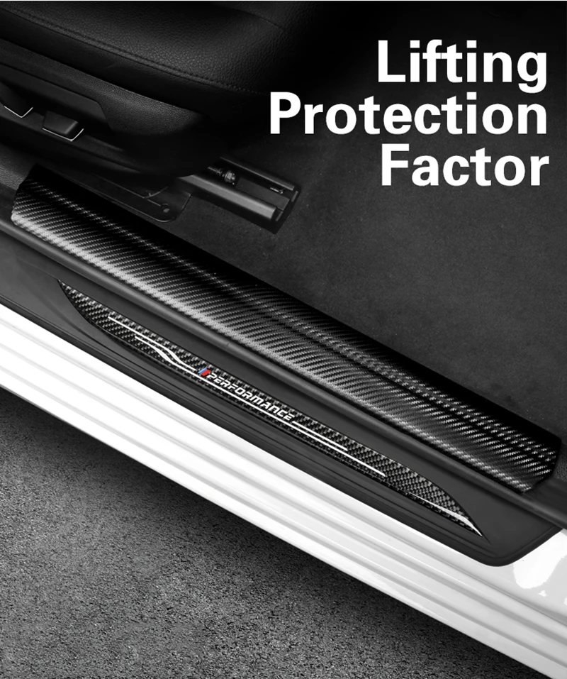 SRXTZM для BMW F10 2011- автомобильный Стайлинг наклейка из углеродного волокна кожа дверной порог потертости предохранительные щитки дверные пороги протектор 4 шт./компл