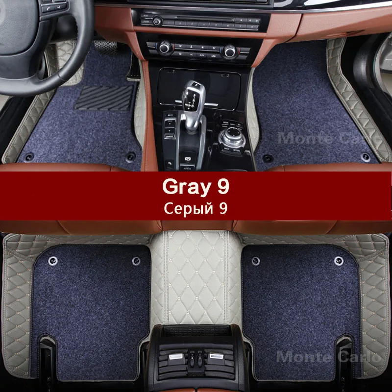 Custom fit автомобильные коврики для BMW X3 E83 F25 ПВХ кожа высокого качества любую погоду 3D heavy duty ковры ковровое покрытие вкладыши - Название цвета: Gray 9