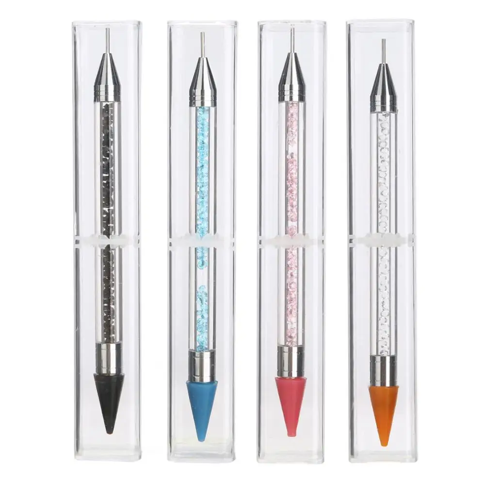 

Dual End Nail Art Dotting Pen Rhinestone Stud Picker Wax Pencil Crystal Beads Nails Tips Decoration Diamond Painting Accessories