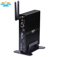 Partaker Fanless Mini PC Quad Core J1900 With 2 COM Ports 3 Years Warranty Free Shipping DHL