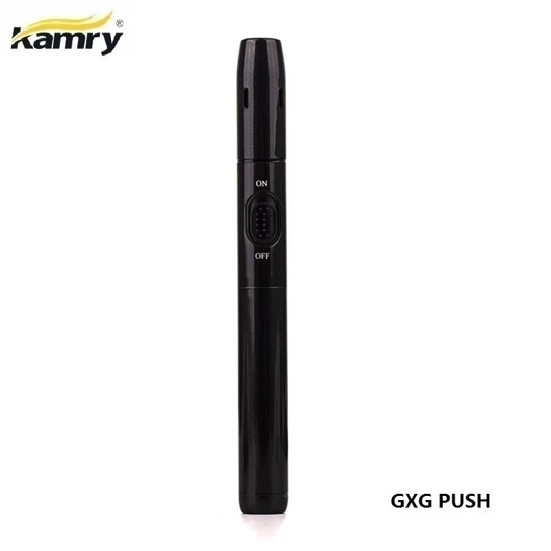 Kamry GXG PUSH 650 мАч 900 мАч нагревательная палка Нагреватель без ожога испаритель электронная сигарета комплект для iKOS stick табачные картриджи - Цвет: Black PUSH