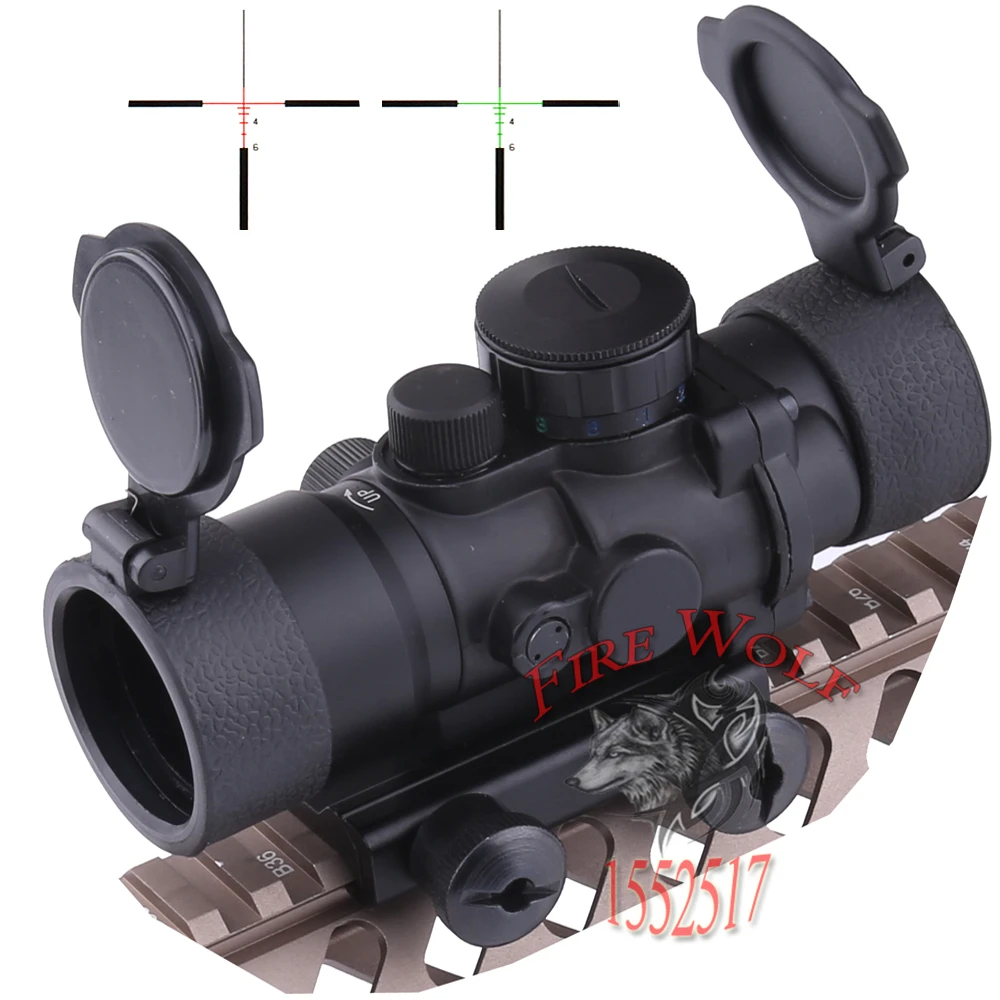 

Tactical Hunting Shooting 3.5 x 30 adjustable red green cross sight riflescope for hunting gun sight scope