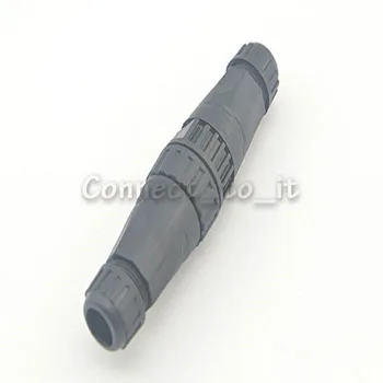

10 Pieces 2 Pin Screw Lock Cable Waterproof Connector Butt Type Adapter Male to female Led Light Lamp Contacts Wire Connector