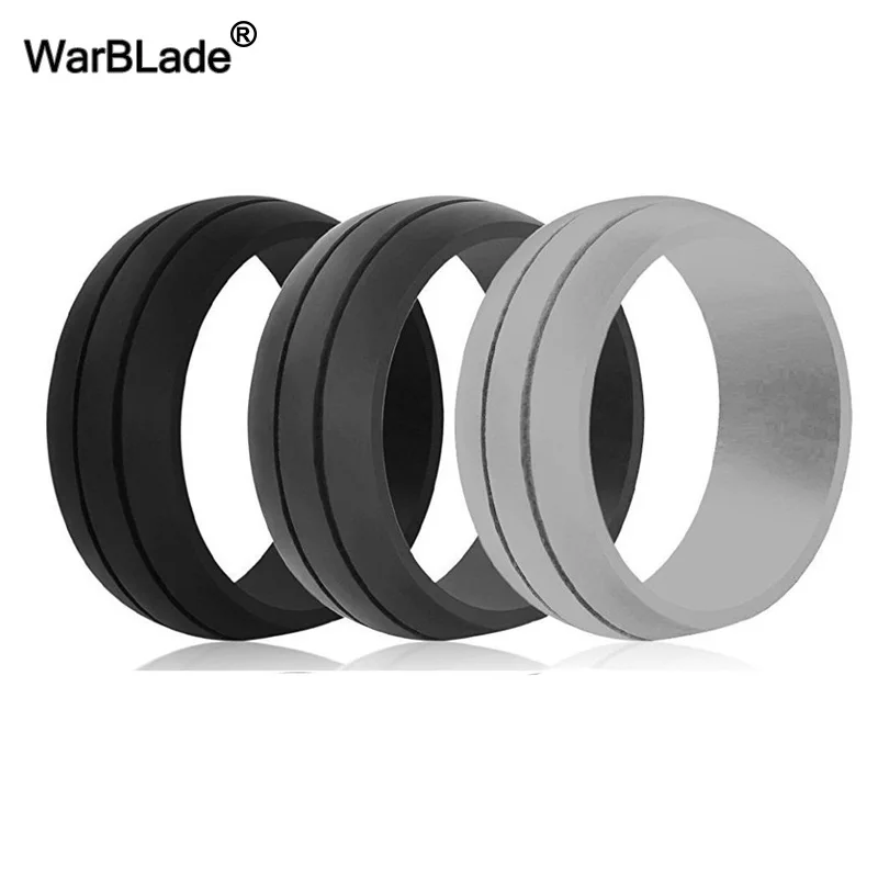 10pc/set Environmental Sports Silicone Ring For Men Flexible Hypoallergenic Crossfit Rubber Finger Ring Women Wedding Rings Gift 5