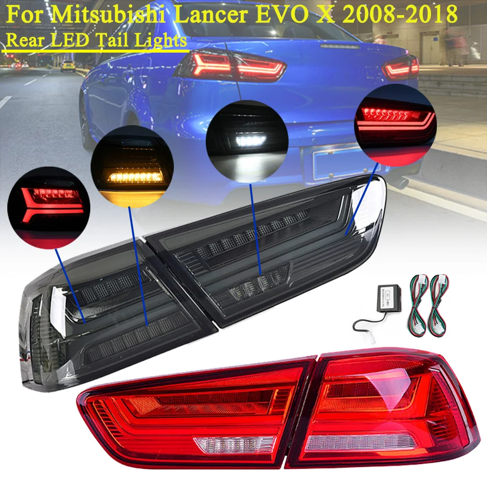 Светодиодный задний фонарь для Mitsubishi Lancer EVO x 2008-2017 стоп-сигнал светодиодный