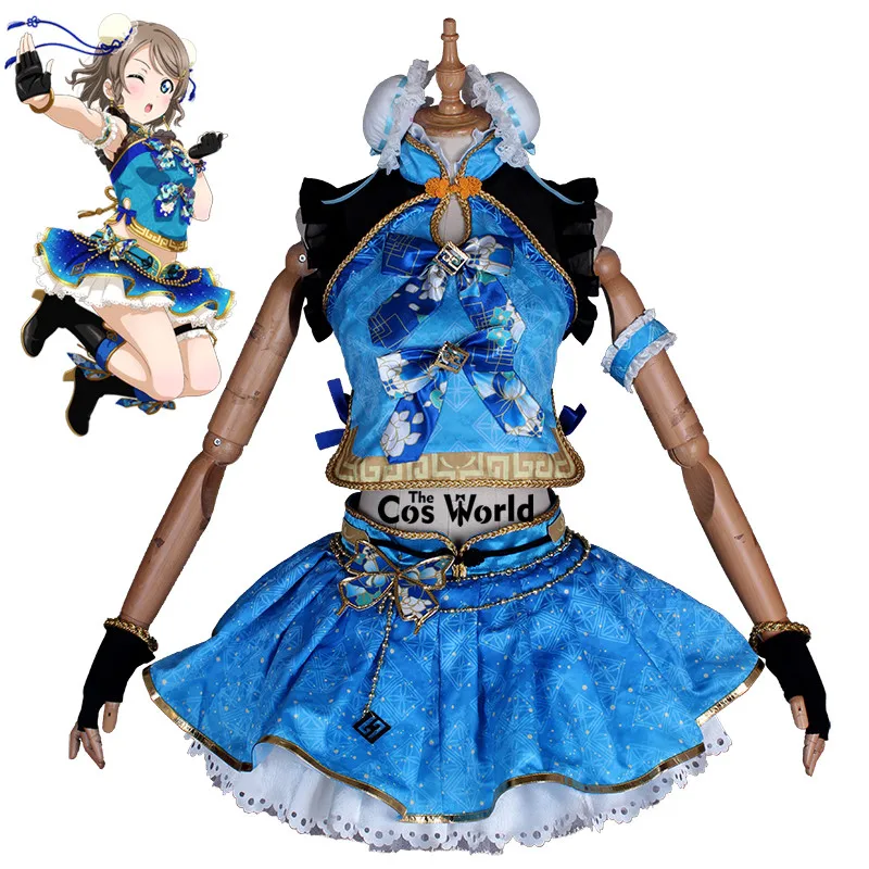 LoveLive!Sunshine!! Aqours Watanabe You Cheongsam Awaken Tops Dress Uniform Outfit Anime Cosplay Costumes |