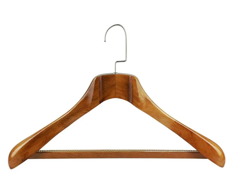 Hangerlink самые роскошные широкие плечики бука деревянная вешалка для костюмов и пальто(4 шт./лот