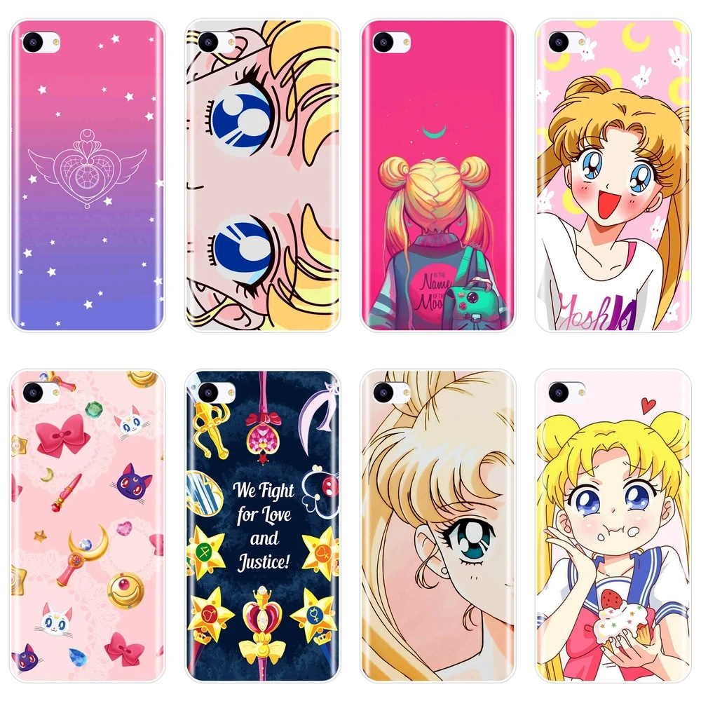

For Meizu 15 Lite 16 Plus 16th 16x Case Silicone Sailor Moon Japanese Soft Back Cover For Meizu Pro 6 7 Plus U10 U20 Phone Case