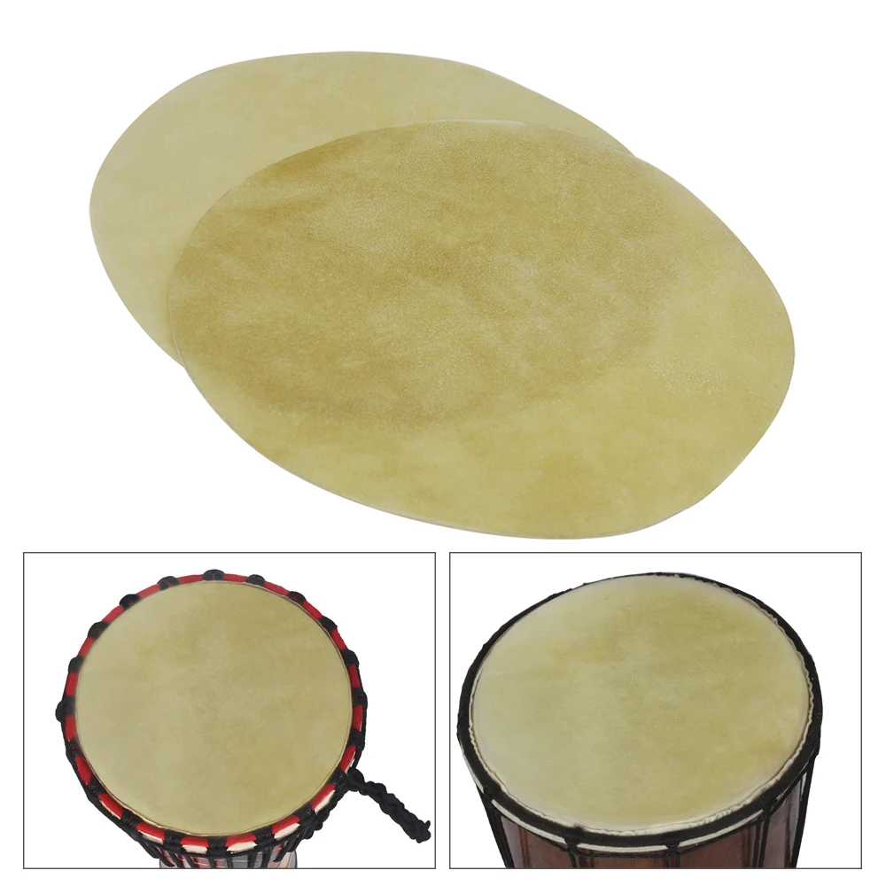 

2pcs/pack Drum Head 31cm/ 12.2in Durable Buffalo Skin Round Drum Convers for African Drum Conga Konga Drums