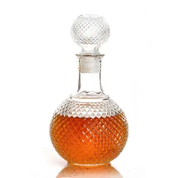 

1PC Newest 250ml 500ml 1000ml Crystal Whiskey Wine Shot Glass Bottle With Cap Stopper Drinking Bar Decanter JR 1082