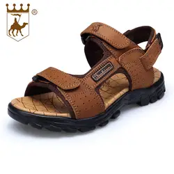 BACKCAMELNew Для мужчин сандалии летние кожаные с открытым носком пляжная обувь массажные повседневные сандалии и тапочки SIZE38-44 сандалии Для
