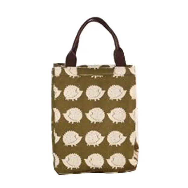 

2019 Insulation Package Portable Waterproof Canvas Lunch Bags Lunch With Rice 5.14
