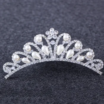 

Primera Comunion Regalos Diademas Para Bebe Crown Hairband Crystal Tiara Hairband Kid Girl Bridal Princess Party Headwear Jewelr