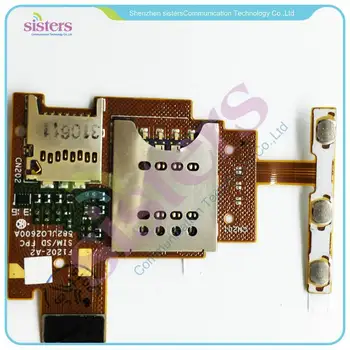 

Wholesale SIM Reader+ Memory Card Reader power + volume button Flex Cable For Sony Xperia J ST26i ST26a ST26 Free Shipping