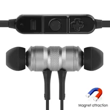 Модные магнитные наушники Bluetooth 4.1 КСО чип Беспроводной микрофон гарнитуры Спорт Наушники для IPhone Xiaomi телефона Android